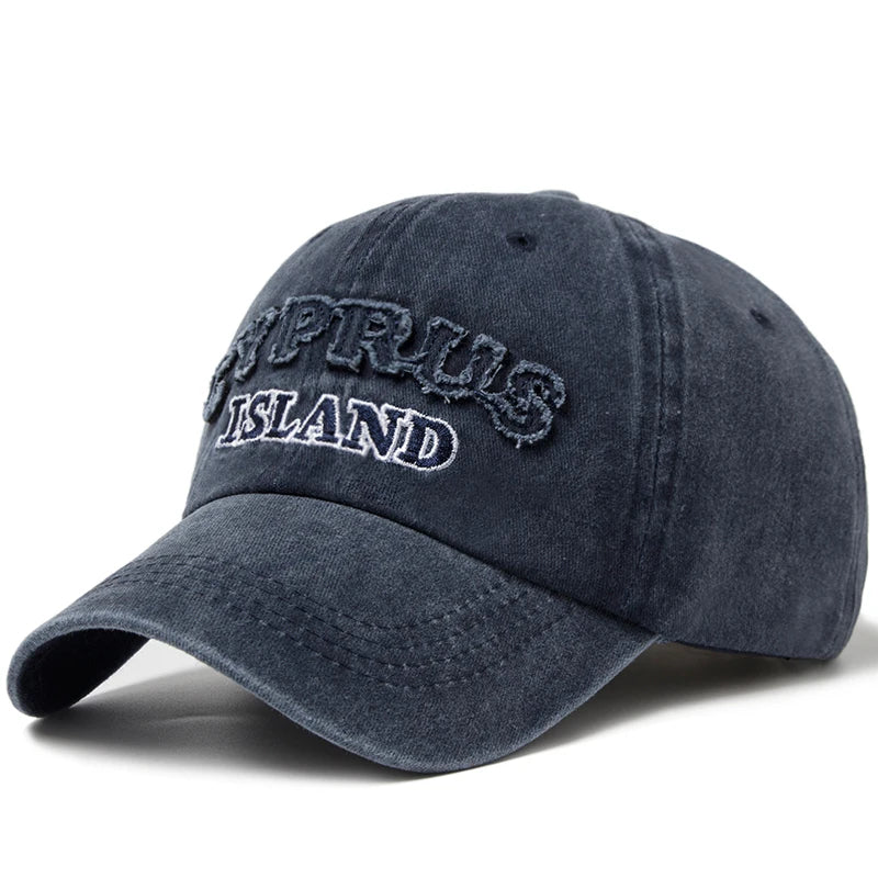 CNTANG Washing Retro Style Baseball Cap For Men Casual Cotton Letter Embroidery Women's Cap Summer Outdoor Sports Sun Visor Hat