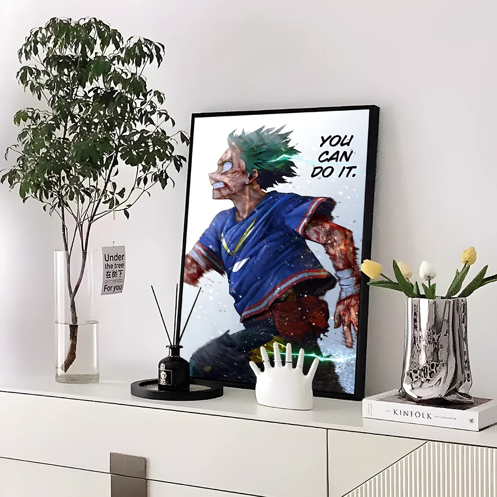 My Hero Academia Kaminari Denki Classic Anime Poster Fancy Wall Sticker for Living Room Bar Decoration Decor Art Wall Stickers