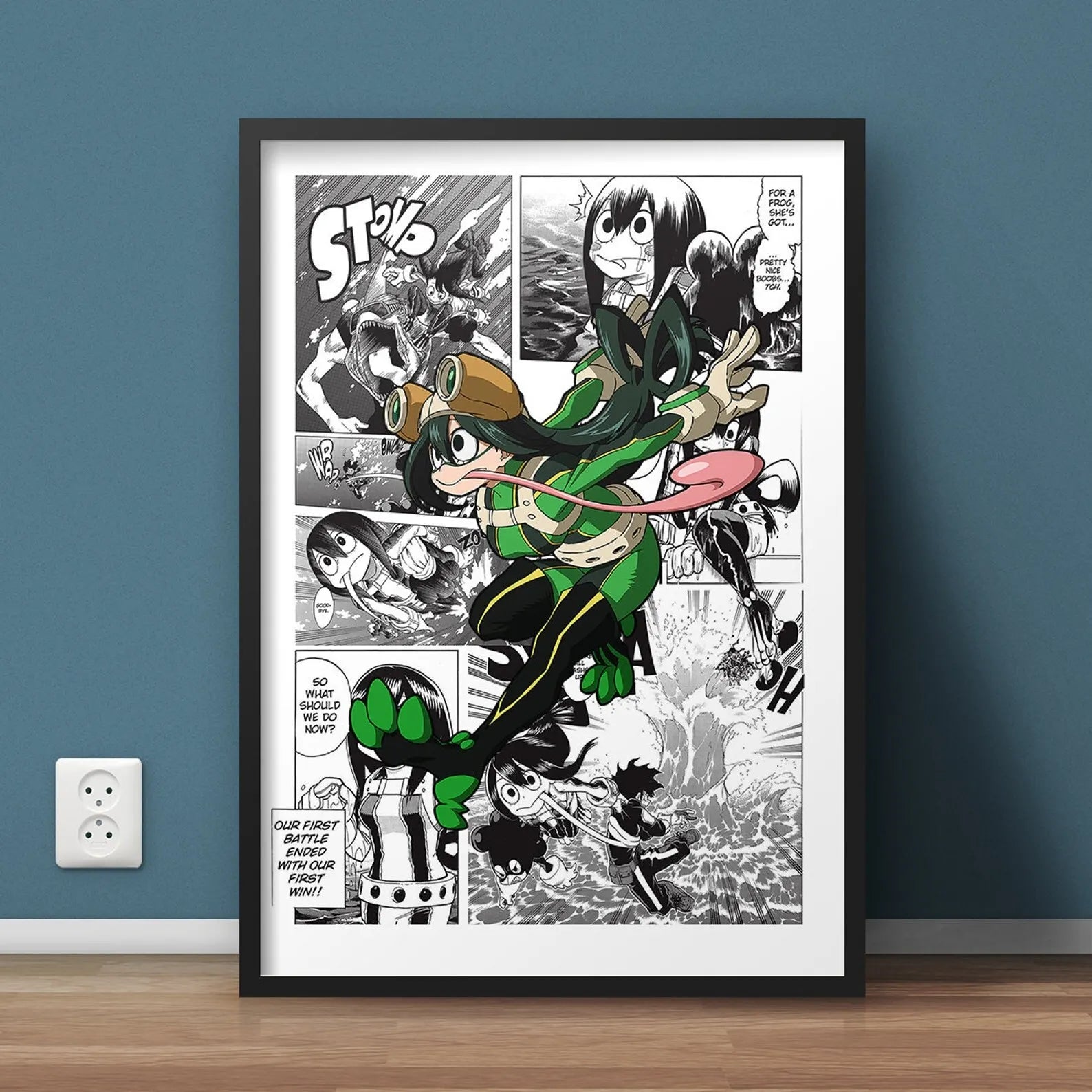 My Hero Academia Canvas Poster Anime Wall Art for Living Kids Room Decor