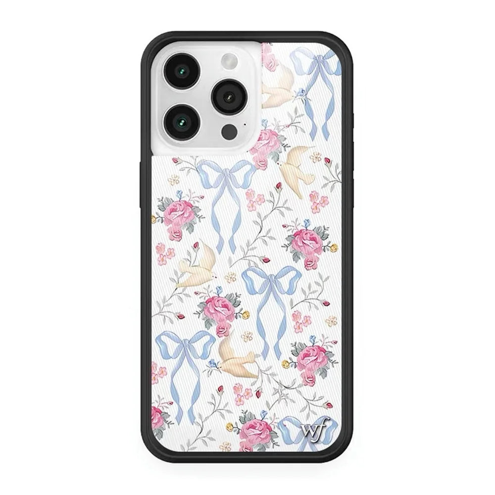 Wildflower Phone Case Cute strawberry for iPhone 15 Pro 16 plus 16 14 13 Pro Max 12 WF National flag Deer swan Cartoon Cover