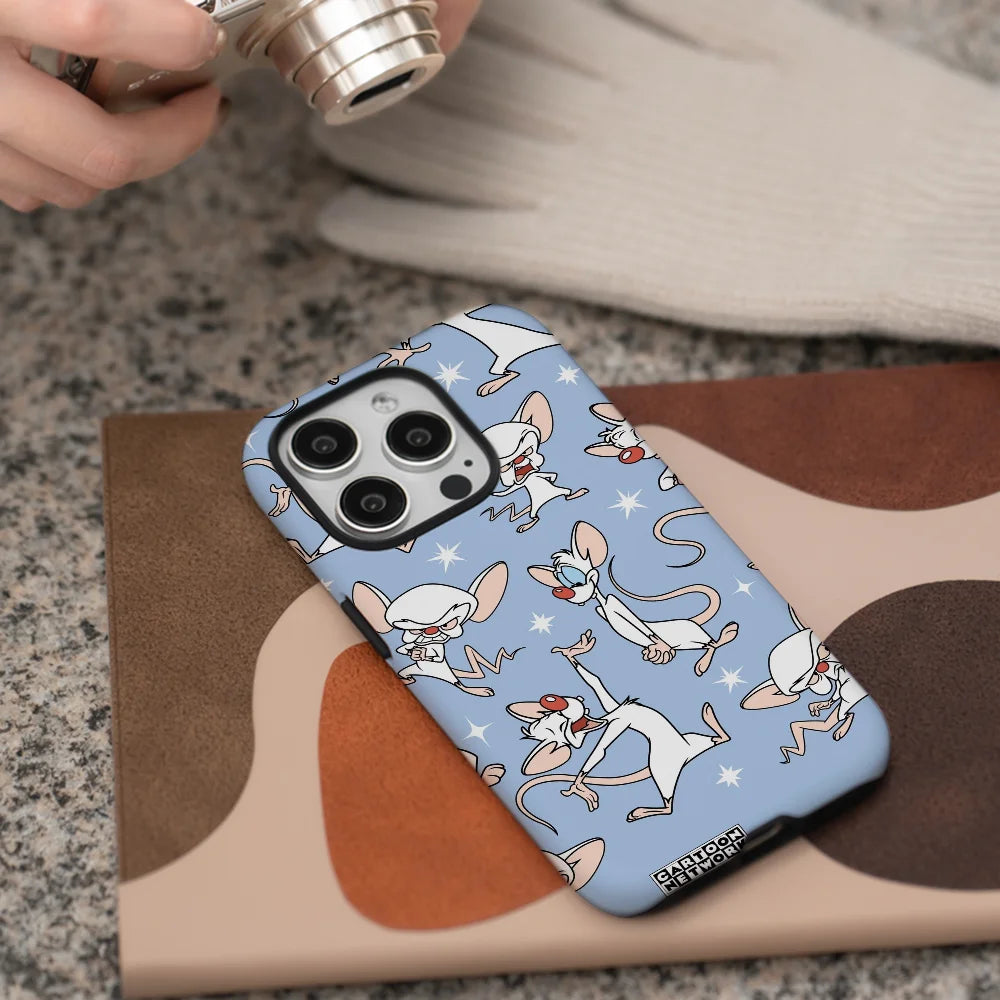 Cartoon Pink And The B-Brain Repeat Phone Case Phone Case Film shell For iPhone 16 15 14 13 12 11 Pro Max Plus