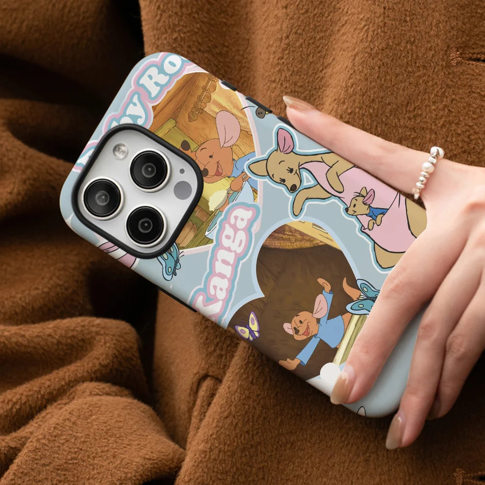 Winnie The Pooh Cute Sticker Phone Case Phone Case Film shell For iPhone 16 15 14 13 12 11 Pro Max Plus