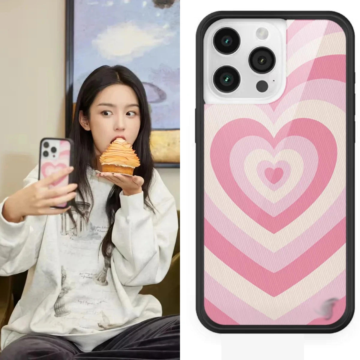 Wildflower 3D Ins Strawberry cherry Phone Case for iPhone 15 14 13 Pro Max 13pro 14pro 15pro WF Cute Cartoon Cover Funda
