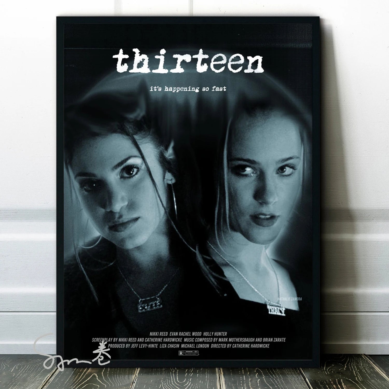 Thirteen Movie Film Poster Canvas Printing Teenage Movie Thirteen Wall Art Decor Home Room Cinema Aesthetic Wall Decoration Gift