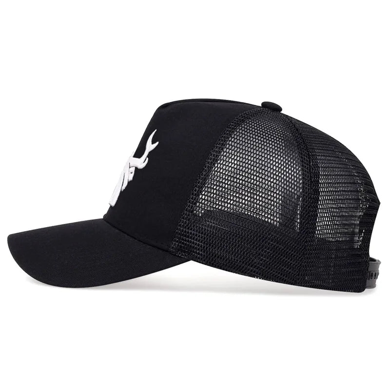 Antler Embroidered Baseball Cap Hip Hop Hat Adjustable Fashion Men Women Summer breathable Mesh Caps Casual sun Hat Dad Hats