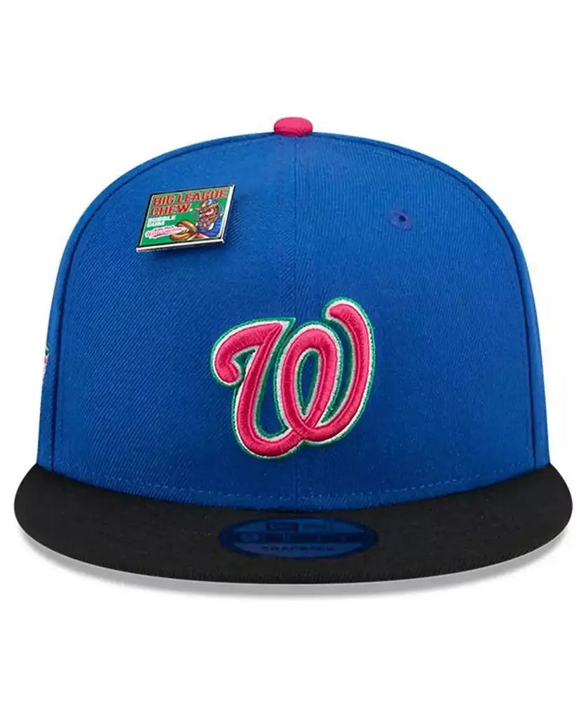 New Era | Men's Royal/Black Washington Nationals Watermelon Big League Chew Flavor Pack 9FIFTY Snapback Hat