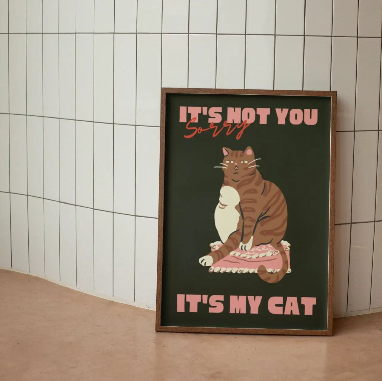 Modern Pop Black Cat Wall Art Print Funny Animal Poster Cute Kitten Illustration With Quotes Canvas Painting Gift Home Decor