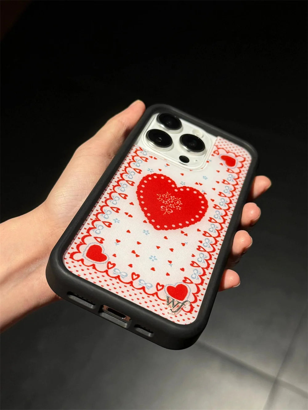 Wildflower strawberry Phone Case for iPhone 12 13 Pro 14 Pro 15 plus 16 promax Cover WF Leopard Print Cherry Cute Cartoon Cover