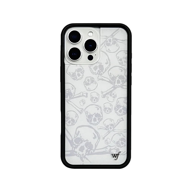 Wildflower Glossy 3D Full Marble Spider Web Pattern Phone Case For iPhone 16 15 14 13 12 Pro Max WF Letter Anti-Fall Hard Cover