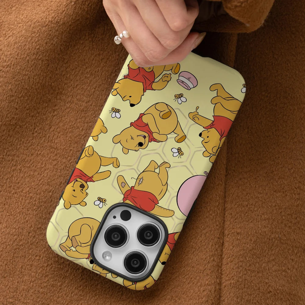 Winnie The_Pooh Phone Case Phone Case Film shell For iPhone 16 15 14 13 12 11 Pro Max Plus