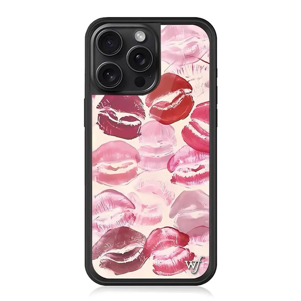 Wildflower Phone Case Cute strawberry for iPhone 15 Pro 16 plus 16 14 13 Pro Max 12 WF National flag Deer swan Cartoon Cover