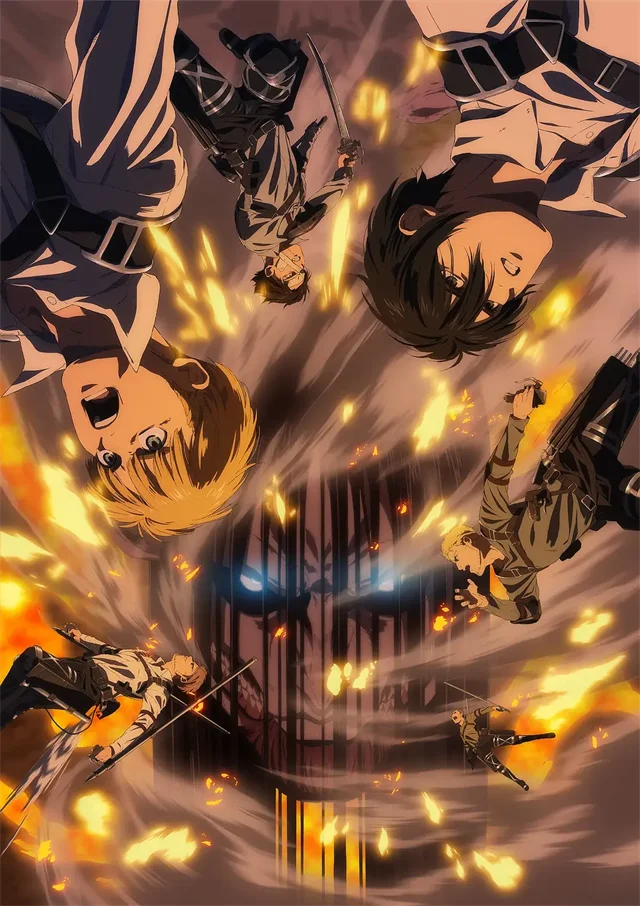 Anime Attack on Titan Final Season Poster Aesthetic Manga Canvas Painting for Home Kids Room Wall Art Mural Decor