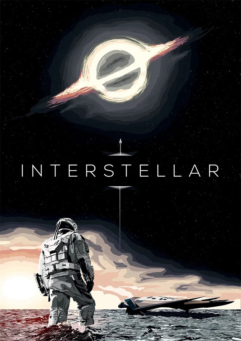 Classic Hot Movie Interstellar Art Home Wall Decoration Quality Canvas Poster Aesthetics Living Bar cafe Posters Wall Picture