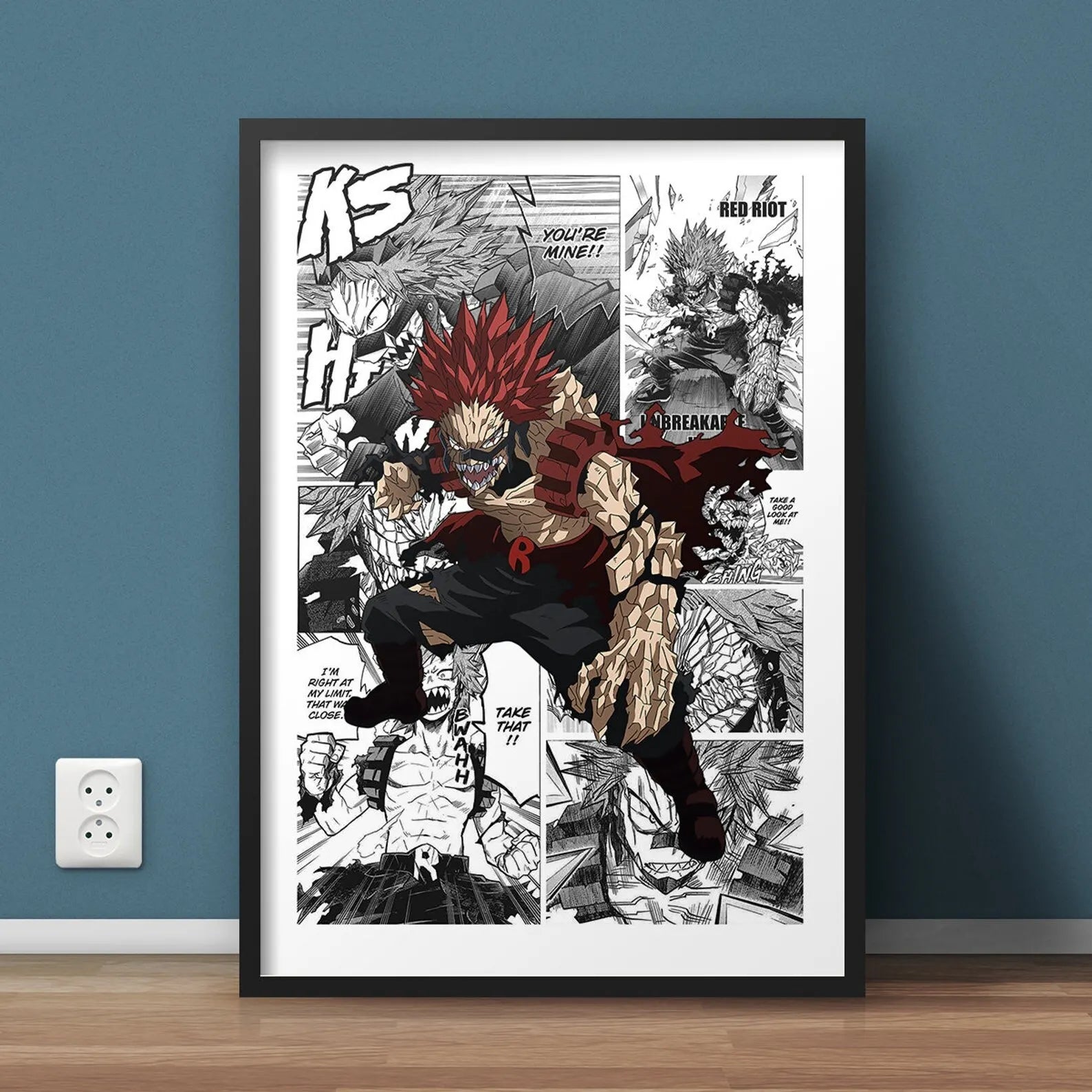 My Hero Academia Canvas Poster Anime Wall Art for Living Kids Room Decor