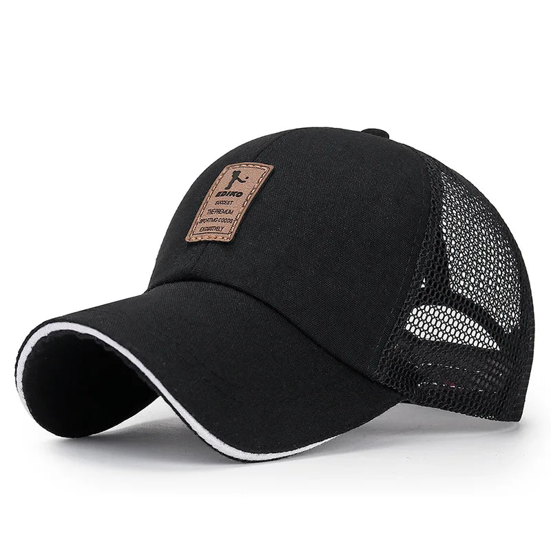 2024 Sports Baseball Cap Summer Long Visor Brim Shade Sun Hats Mens Snapback Hats Peaked Cap Outdoor Baseball Cap Bone Gorras