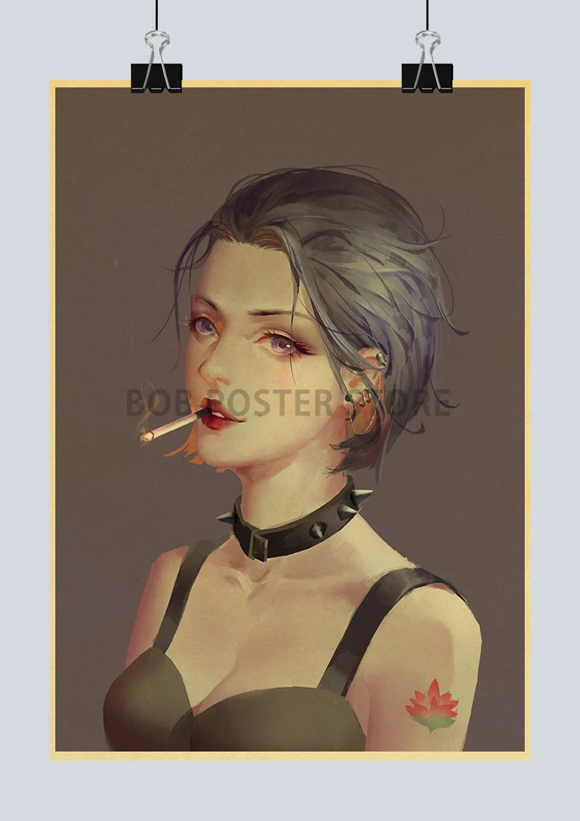 Japan Anime NANA Posters Retro Kraft Paper Sticker Poster 2021 Arrivals Bar Cafe Decor Nostalgia Gift Funny Prints Wall Painting