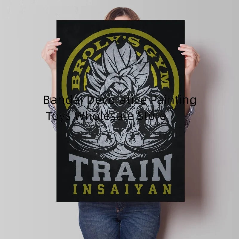 Bandai Classic Anime Goku Vegeta Dragon Ball Mural Cartoon Home Decor Living Room HD Poster Painting Christmas Gift for Children