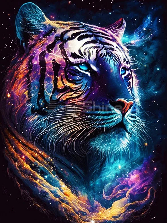 EverShine Animal Diamond Painting Lion Tiger Full Square Drill Embroidery Universe Novelty 2024 Mosaic Cat Dog Halloween Decor