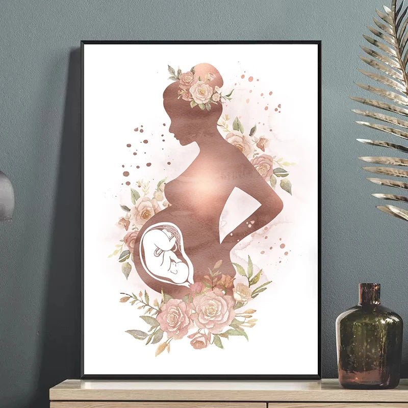 Female Anatomy Fertility Pregnancy Posters Prints Canvas Painting Wall Art Picture Gynecology Obstetrics Decoration Mural Gift