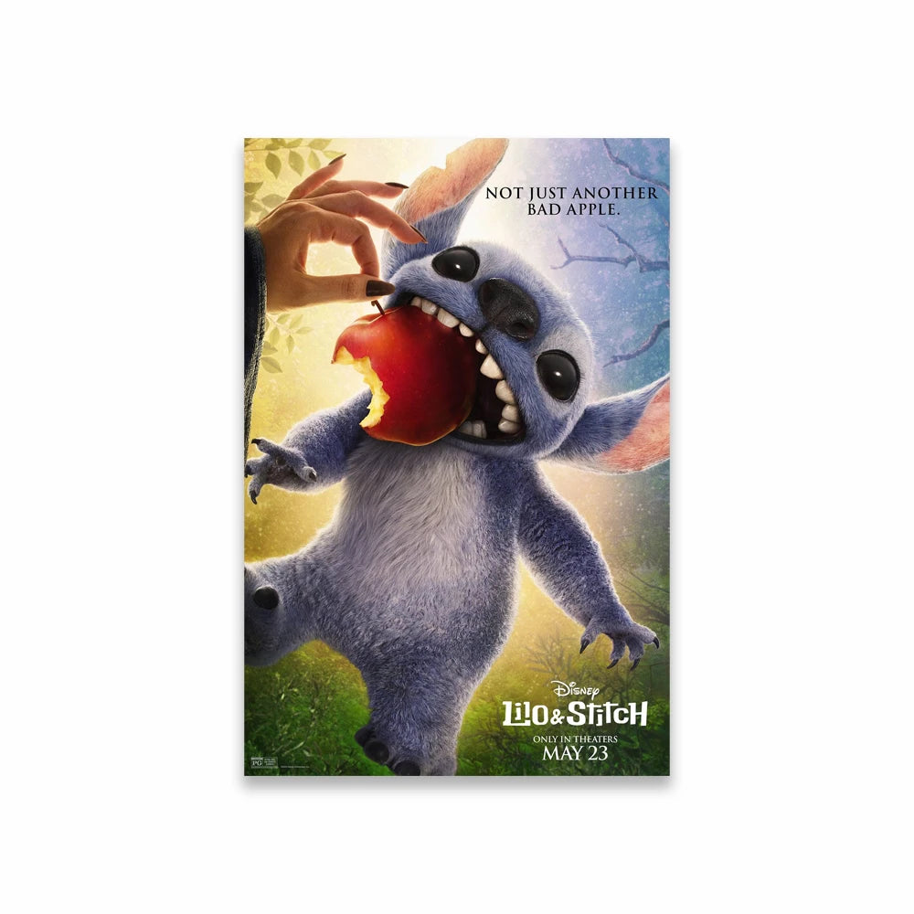 Cartoon Movie Lilo & Stitch 2025 Canvas Painting Fun and Motivational Film Poster Movie Prints Stitch Wall Art Decoration