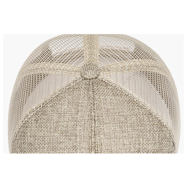New Fashion Outdoor Sport Baseball Cap Casual Snapback Hats linen mesh fabric embroidery Suitable for spring summer and autumn