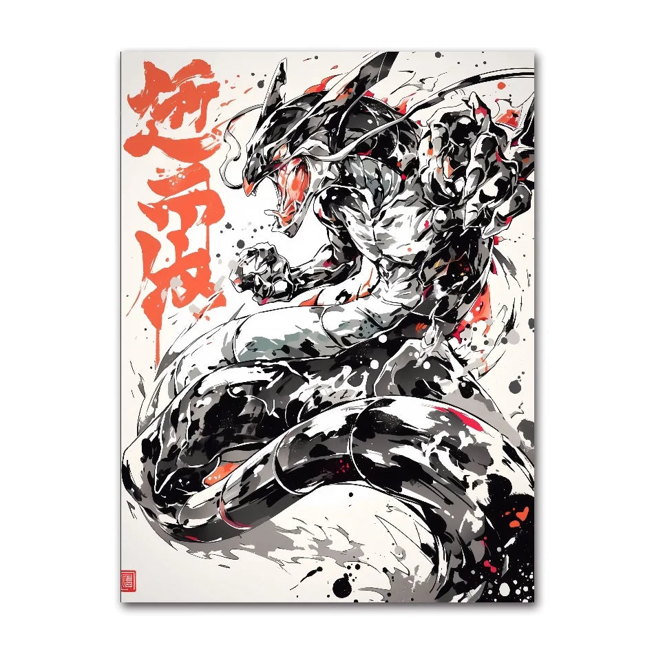 Anime Figures Pokemon Ink Painting Painting Canvas Painting Posters and Prints Wall Art Picture for Living Room Children Gift