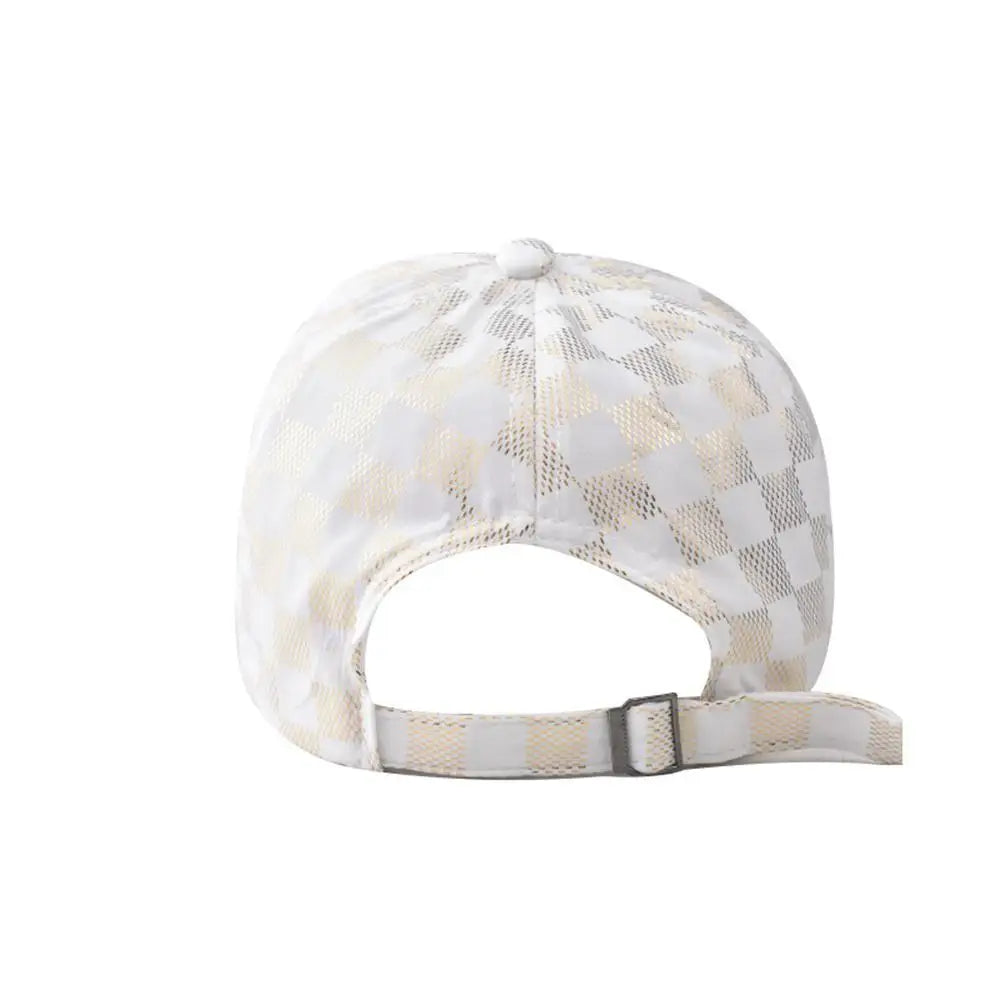 Checkerboard Pattern Baseball Caps Summer Classic Trucker Hat for Women Men Outdoor Sports Dad Hat Plaid Hip Hop Snapback Cap