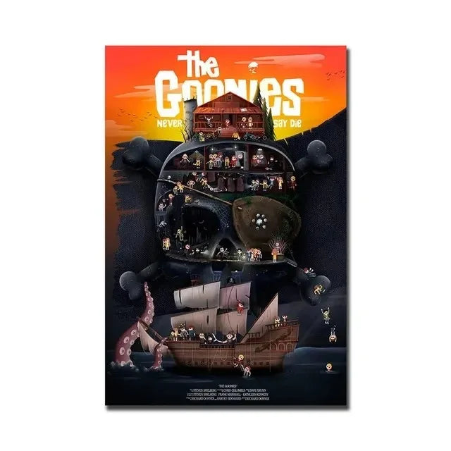 Classic The Goonies Moives Posters Print Wall Art Canvas Painting Films HD Picture for Living Room Home Decor Frameless Gift