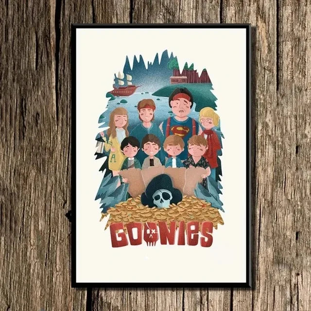 Classic The Goonies Moives Posters Print Wall Art Canvas Painting Films HD Picture for Living Room Home Decor Frameless Gift