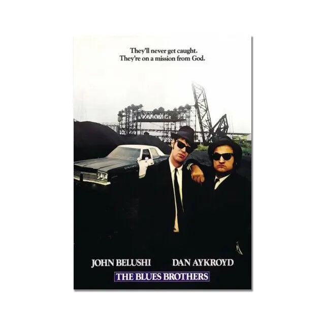 80s Classic Movie Posters Canvas Print - HD Wall Art for Bar & Living Room Decor
