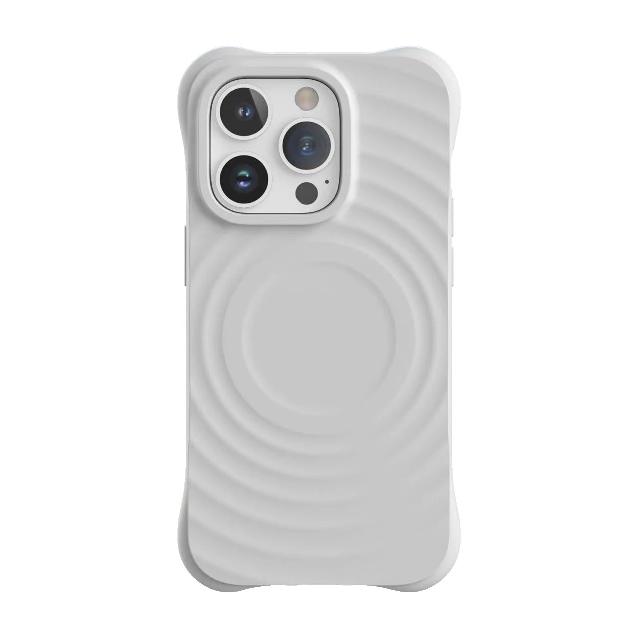 Wave Solid Color Silicone Phone Case With MagSafe For iPhone 16 15 14 13 Pro Max Plus Simple Celebrity Same Style Phone Case