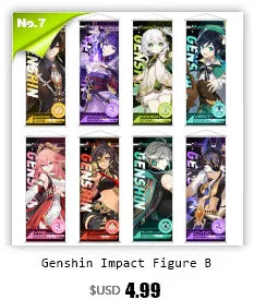 Genshin Impact Scroll Canvas Painting Raiden Shogun Ganyu Zhongli Home Decor Wall Hanging Anime Poster Wall Art Room Decoration