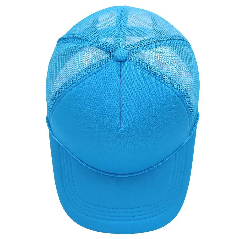 Customized Logo Summer Baseball Caps Men Mesh 5 Panel Cheaper Trucker Hats Outdoor Sport Snapback Caps Women Sun Dad Hat Gorras