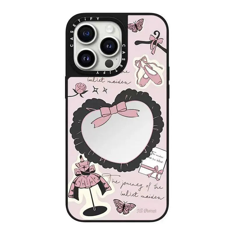 Cure Fresh Series Mirror Phone Case for iPhone 16 15Pro Max Apple 14 Unique 13 High-End 12 Compatible with Various Models