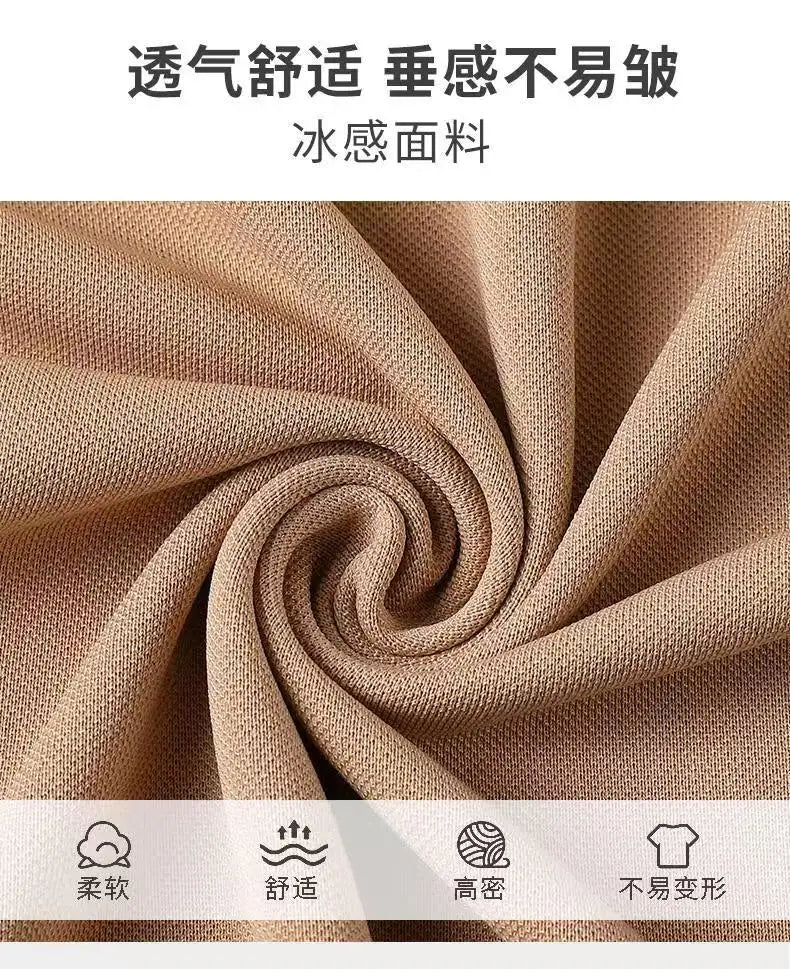 Summer Men's Polo Shirt Short Sleeve Collar Button T-shirt Men's Casual Fashion Street Wear Lightweight Jogging Top