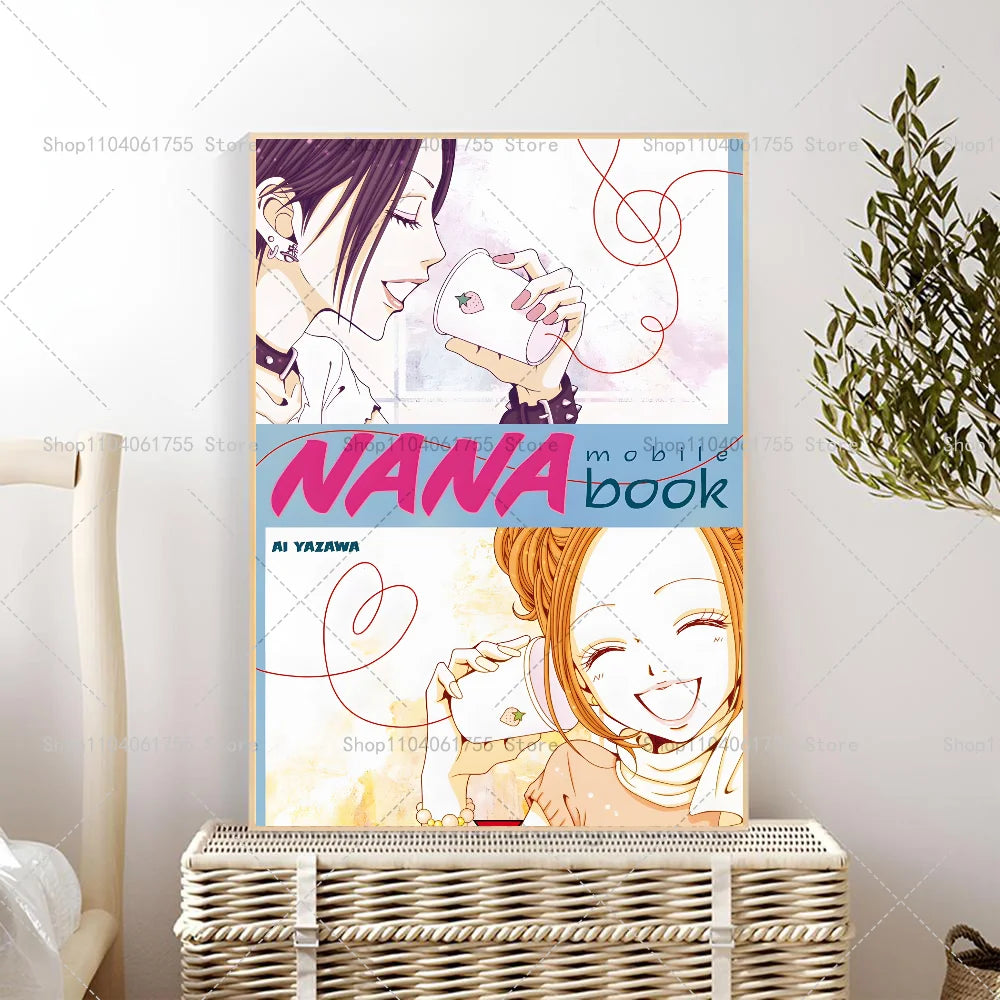 1PC Classic Anime NANA Poster Self-adhesive Art Waterproof Paper Sticker Coffee House Bar Room Wall Decor