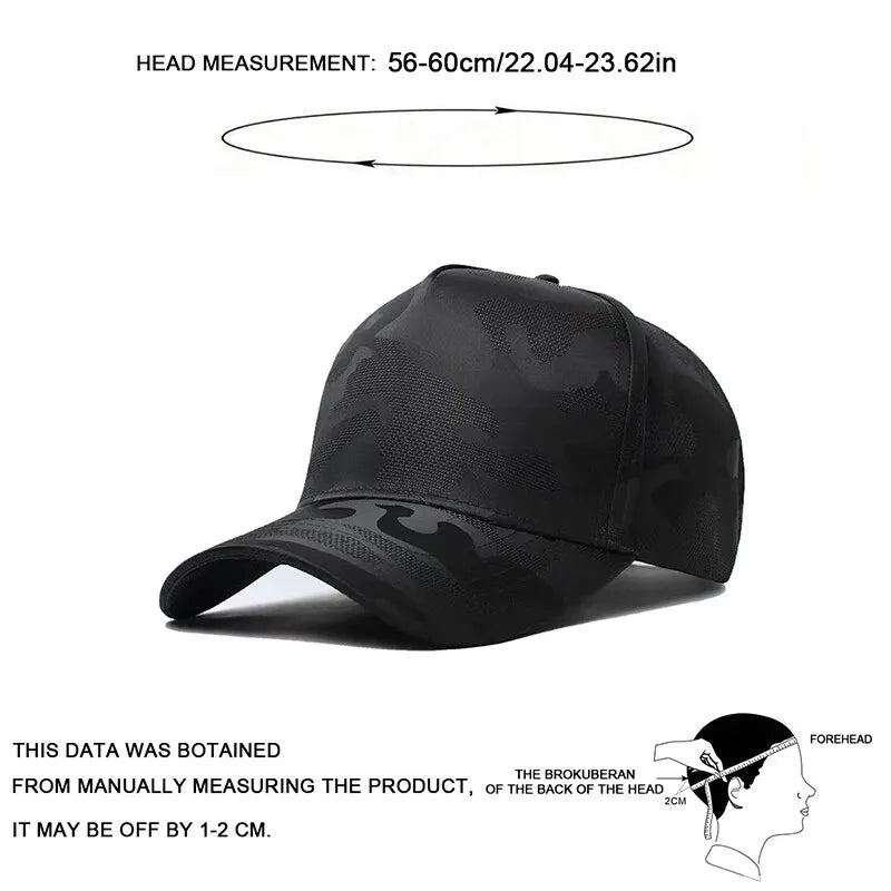 Unisex Solid Color Light Plate Camouflage Baseball Net Caps Spring and Summer Outdoor Adjustable Casual Hats Sunscreen Hat