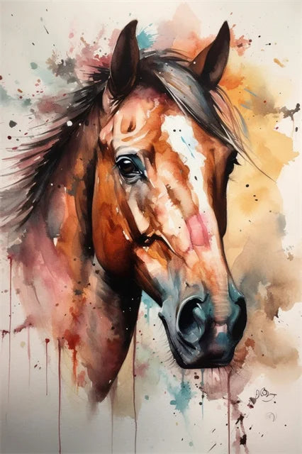 Horse Wall Art Posters Horse Running Canvas Art Print Painting Beautiful Horses Pictures for Modern Home Living Room Decoration