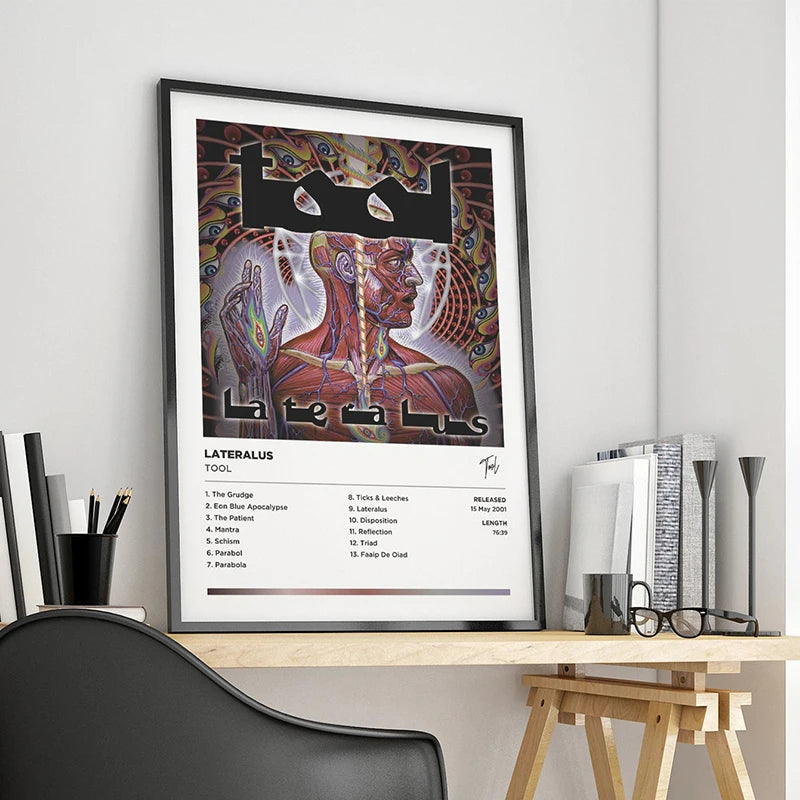90s Rock Band Tool Poster Retro Music Album 10000 Days Lateralus Canvas Print Wall Art Picture Office Dorm Room Aesthetic Decor