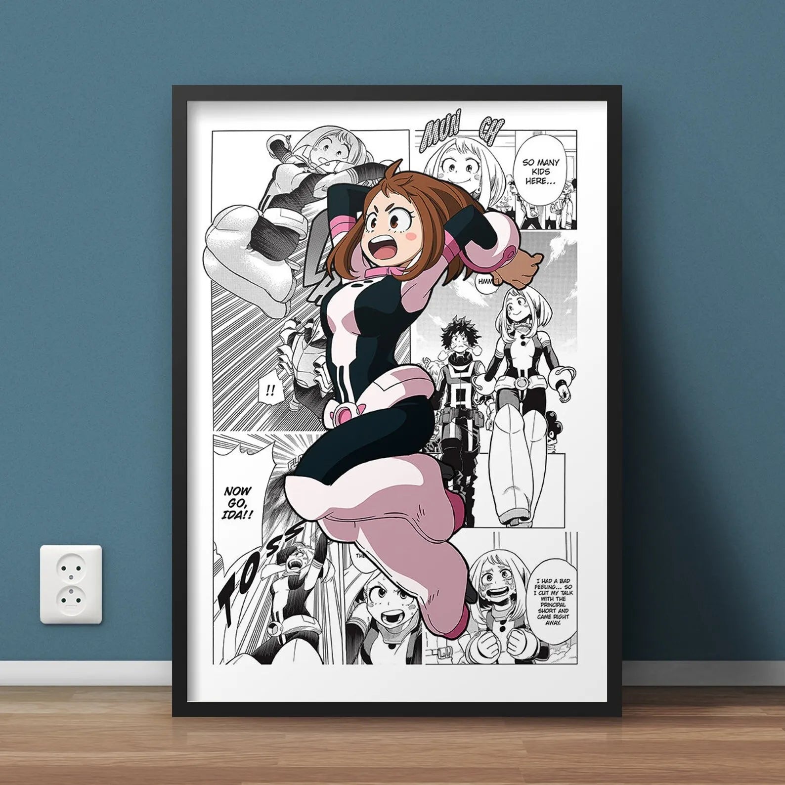 My Hero Academia Canvas Poster Anime Wall Art for Living Kids Room Decor