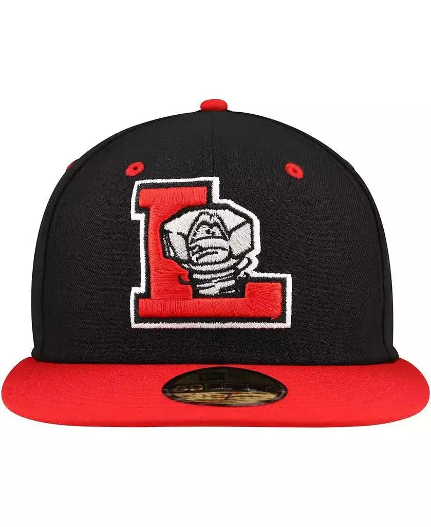 New Era | Men's Black/Red Lansing Lugnuts Authentic Collection 59FIFTY Fitted Hat