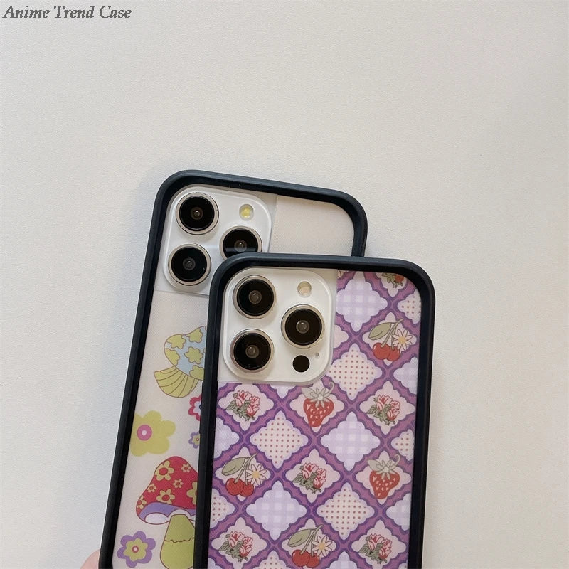 Wildflower 3D Wonderland Rabbit Phone Case for iPhone 16 15 14 13 12 Pro Max Plus 15plus Gemstone WF metal Logo Cover Funda