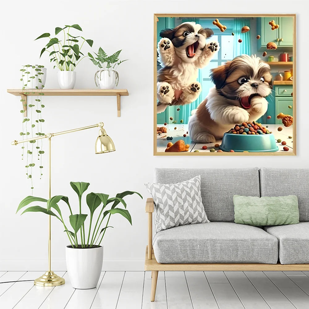 Evershine Diamond Mosaic Dog Animal Full Square Round Painting New Arrival Embroidery Handmade Gift
