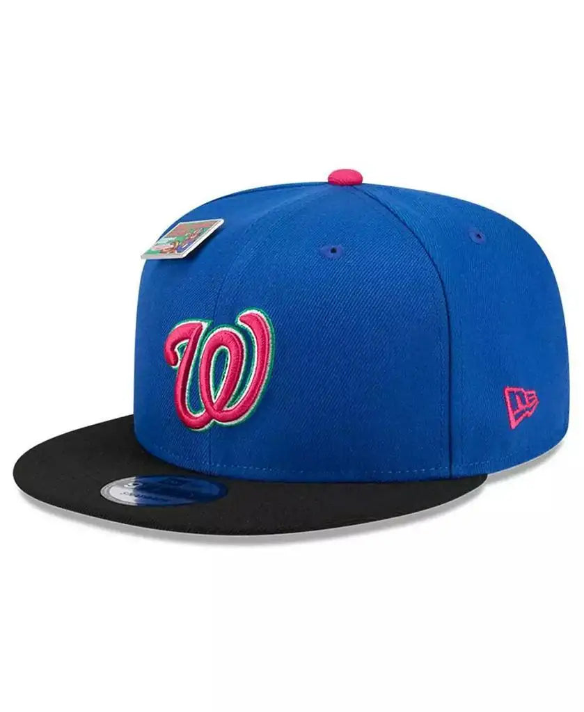 New Era | Men's Royal/Black Washington Nationals Watermelon Big League Chew Flavor Pack 9FIFTY Snapback Hat
