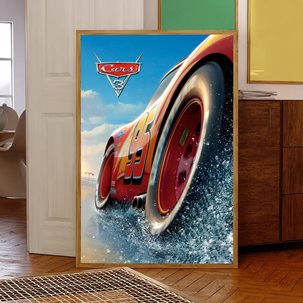 Cartoon C-ars 3 Poster Prints Wall Sticker Bedroom Living Office Home Room Decoration Painting Self Adhesive