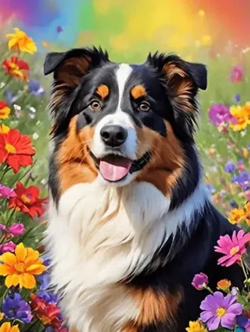 Diamond Art Painting Dog Animal 30X40cm Full Round Drill Picture Of Rhinestones Embroidery Wall Decor Cross Stitch