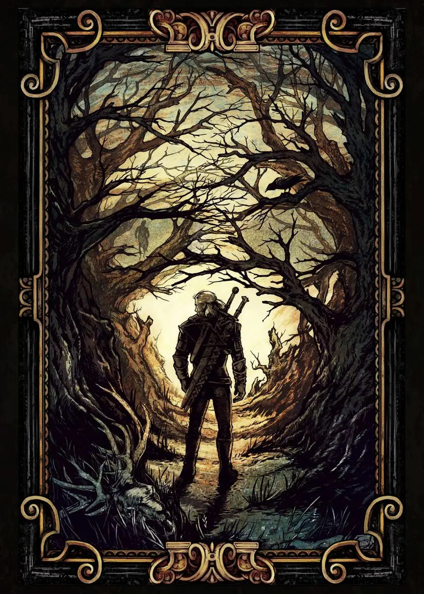 Witch Wolf Swallow G-Gwent Characters Movie Poster Canvas Painting Posters and Prints Wall Pictures For Living Room Home Decor