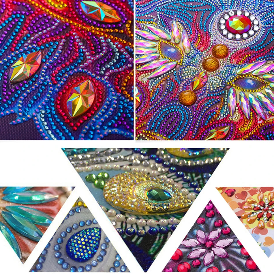 GATYZTORY 30*30cm Animal Decor Partial Special Shaped Drill 5D DIY Diamond Painting Kit Drill Diamond Embroidery Crafts Home Dec