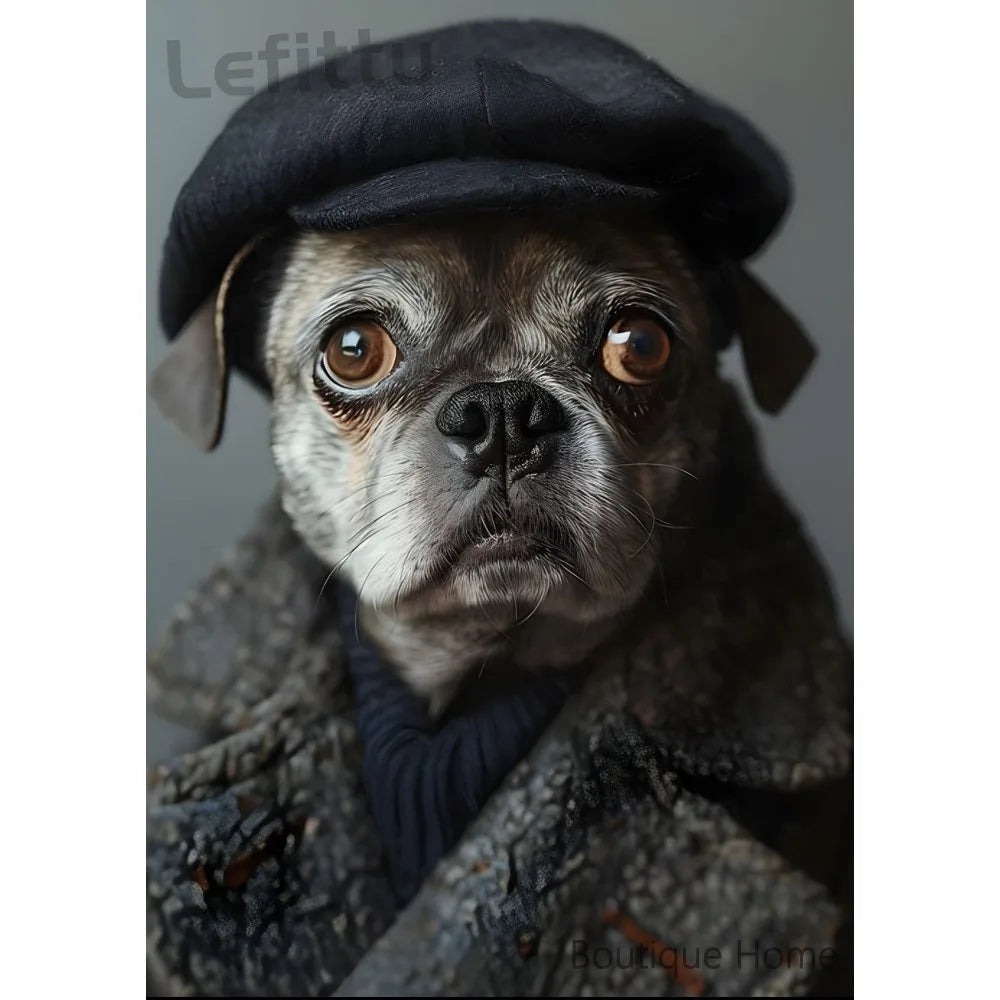 Dog friend funny spoof gift Poster 1pc Living room wall decor aesthetic Hallway Bedroom Bathroom Bar Festive Creative waterproof
