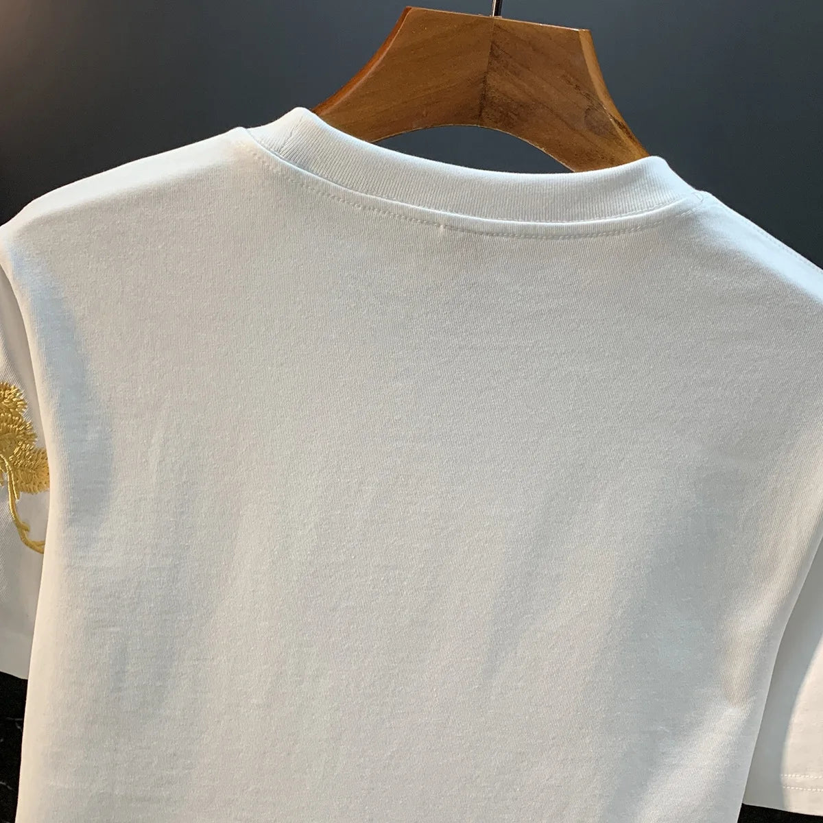 Chinese ethnic style embroidered printed short sleeved T-shirt for men's summer fashion, casual, versatile and trendy top